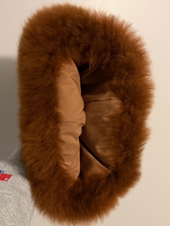 Alpaca Fur Hat Brown main image 4